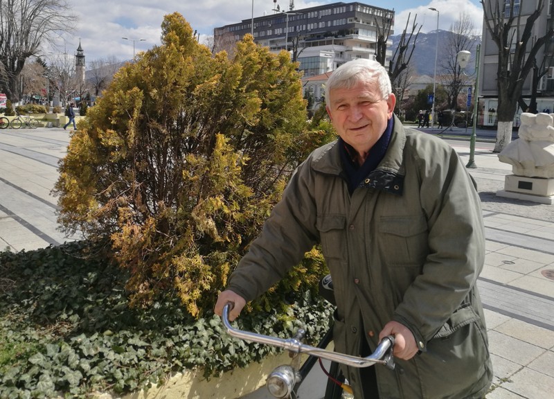 Kiril Risteski - sopstvenik na star velosiped od Anglija